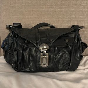 Francesco Biasia Bag Handbag Black Silver